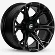 16X8 139.7X6 ET0 CB110.5 SMATE BLACK/MACHINE BLACK