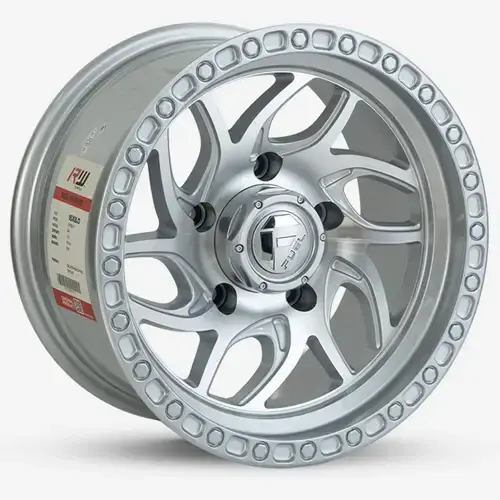 15X8 139.7X5 ET-12 CB110.5 BLACK MACHINE/RING BLACK - 1