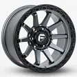 17X9 139.7X6 ET0 CB110.5 SMATE GUN METAL/RING BLACK