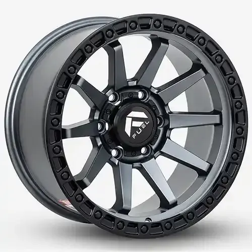 17X9 139.7X6 ET0 CB110.5 SMATE GUN METAL/RING BLACK - 1