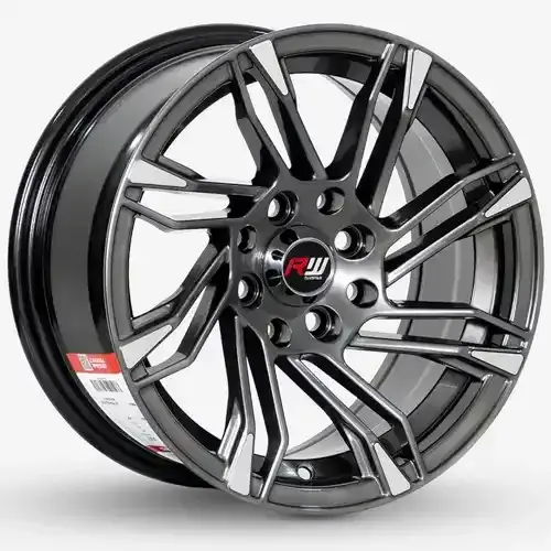 14X7 100/114.3X8 ET20 CB73.1 BLACK MACHINE - 1