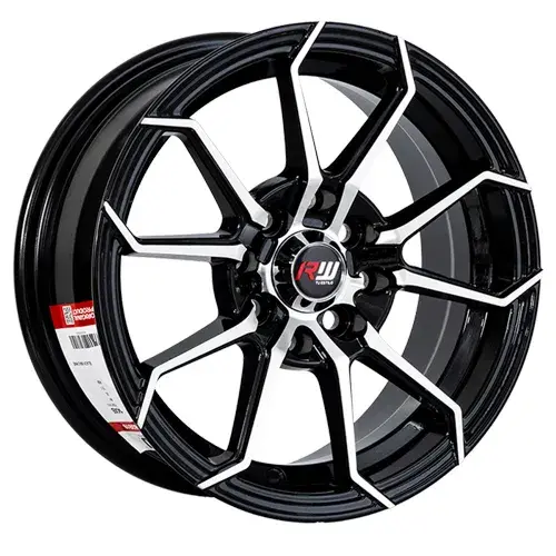 14X6 100/114.3X8 ET25 CB73.1 BLACK MACHINE