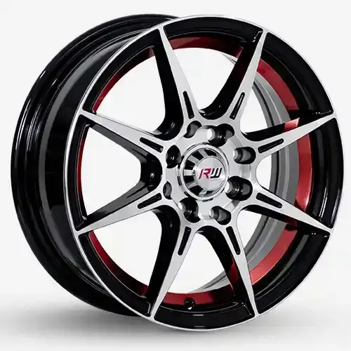 14X5.5 100/114.3X8 ET35 CB73.1 BLACK MACHINE - 1