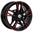 BLACK/MACHINE RED