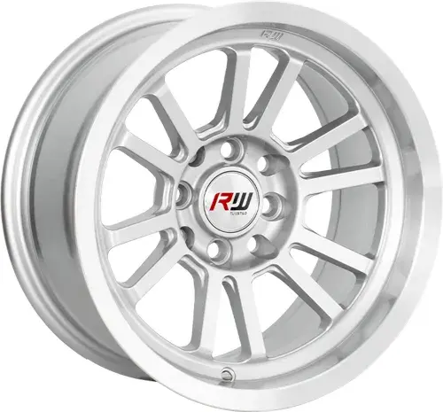 14X7 100/114.3X8 ET-10 CB73.1 BLACK MACHINE/UNDERCUT RED/LIP POLISH - 1