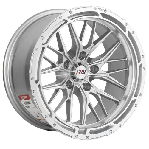 16X8 114.3X5 ET-5 CB73.1 HYPER BLACK/RING POLISH/RIVET - 1