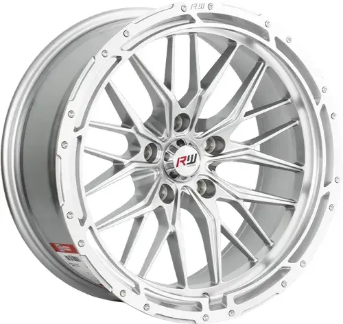 16X8 114.3X5 ET-5 CB73.1 HYPER BLACK/RING POLISH/RIVET - 1