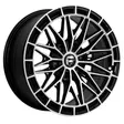 17X8 130X6 ET25 CB74.6 SMATE BLACK MACHINE