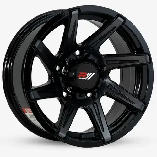 15X7 139.7X5 ET-10 CB110.5 BLACK/MACHINE BLACK - 1