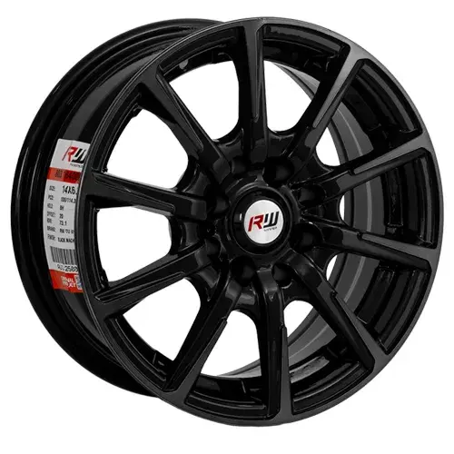 14X6 100/114.3X8 ET20 CB73.1 BLACK/MACHINE BLACK - 1