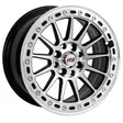 15X7 100/108X8 ET35 CB73.1 SILVER MACHINE/RING POLISH/RIVET