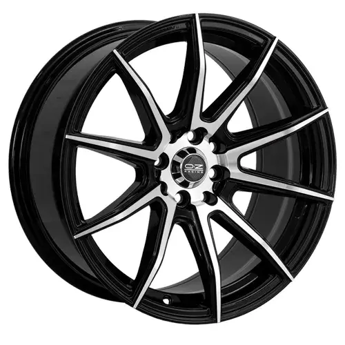 17X8 100/114.3X8 ET35 CB73.1 BLACK MACHINE - 1