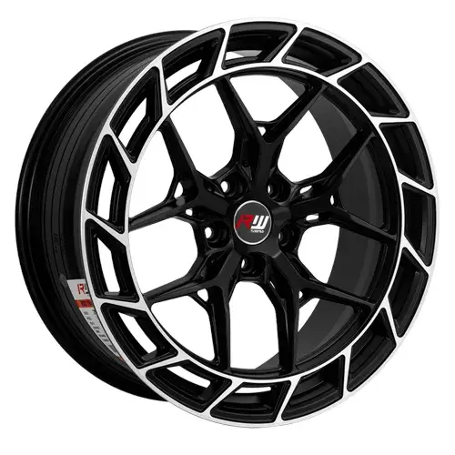20X8.5 114.3X5 ET35 CB73.1 SMATE BLACK/RING POLISH - 1