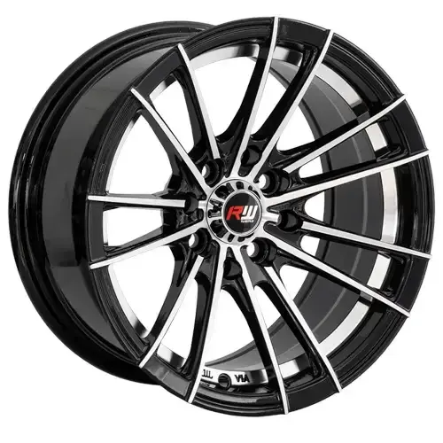 14X7 100/114.3X8 ET0 CB73.1 BLACK MACHINE - 1