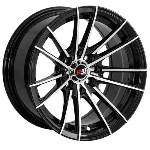 14X7 100/114.3X8 ET0 CB73.1 BLACK MACHINE - 1