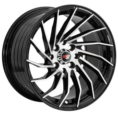 15X8 100/114.3X8 ET20 CB73.1 BLACK MACHINE - 1