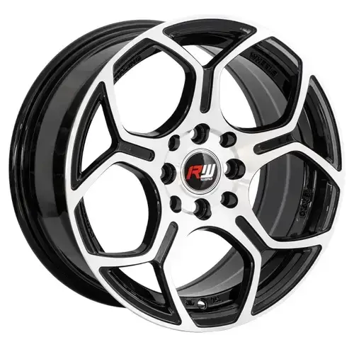 15X7 100/114.3X8 ET35 CB73.1 BLACK MACHINE - 1