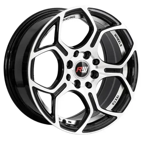 15X7 100/114.3X8 ET35 CB73.1 BLACK MACHINE - 1