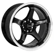 16X8 100/114.3X10 ET15 CB73.1 BLACK/LIP POLISH