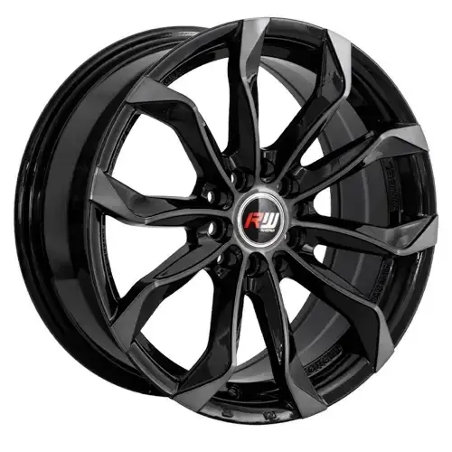 16X7 100/114.3X8 ET40 CB73.1 BLACK MACHINE - 1