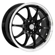 16X7 100/114.3X10 ET38 CB73.1 BLACK/LIP POLISH