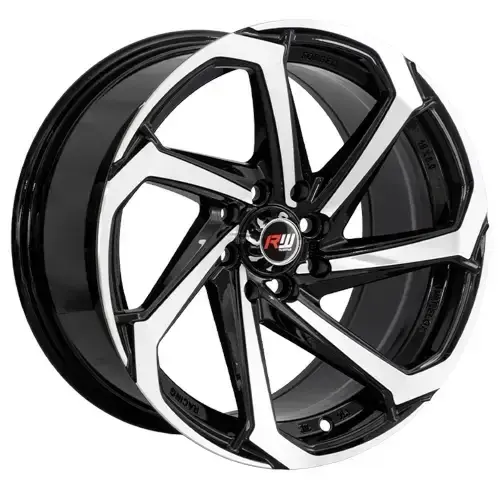 16X8 100/114.3X8 ET20 CB73.1 BLACK MACHINE - 1