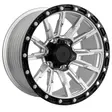 17X9 139.7X6 ET0 CB110.5 SMATE SILVER/RING SMATE BLACK/RIVET
