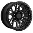 17X9 139.7X6 ET0 CB110.5 SMATE BLACK MACHINE/RING SMATE BLACK