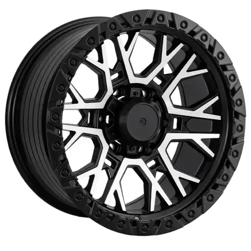 17X9 139.7X6 ET0 CB110.5 SMATE BLACK MACHINE/RING SMATE BLACK - 1