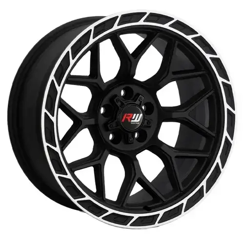 17X8 114.3X5 ET-5 CB73.1 SMATE BLACK MACHINE/RING SMATE BLACK - 1