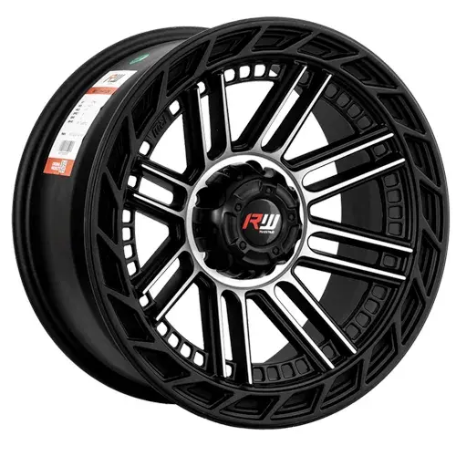 17X8 108X5 ET-5 CB65.1 SMATE BLACK MACHINE/RING SMATE BLACK - 1