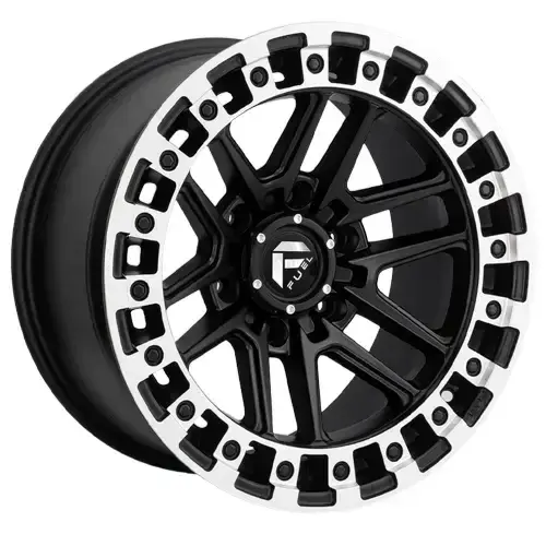 17X9 135X6 ET-5 CB87.1 SMATE BLACK/RING SMATE POLISH/RIVET BLACK - 1