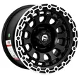 17X9 135X6 ET-5 CB87.1 SMATE BLACK/RING SMATE POLISH/RIVET BLACK