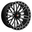 20X8.5 114.3X5 ET-10 CB73.1 SMATE BLACK MACHINE/RING SMATE BLACK/RIVET