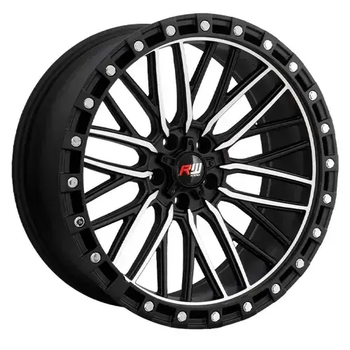 20X8.5 114.3X5 ET-10 CB73.1 SMATE BLACK MACHINE/RING SMATE BLACK/RIVET - 1