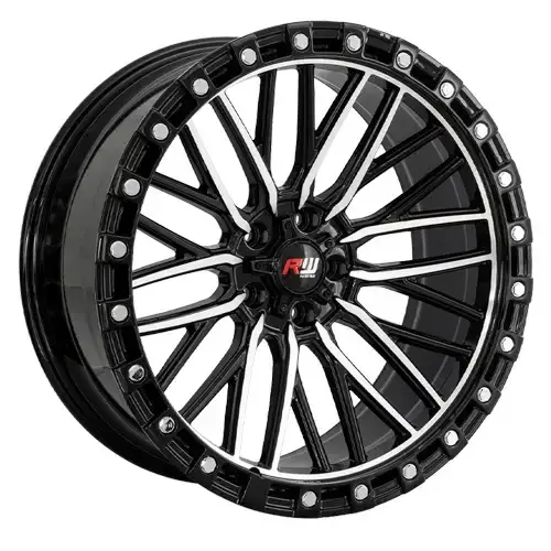 20X8.5 114.3X5 ET-10 CB73.1 SMATE BLACK MACHINE/RING SMATE BLACK/RIVET - 1