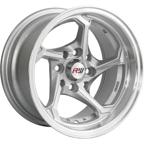 13X7 100/114.3X8 ET-5 CB73.1 BLACK/UNDERCUT RED/LIP POLISH - 1