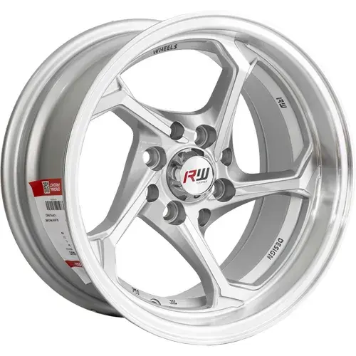 13X7 100/114.3X8 ET-5 CB73.1 BLACK/UNDERCUT RED/LIP POLISH - 1