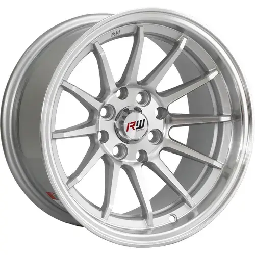 14X7 100/114.3X8 ET-7 CB73.1 BLACK/UNDERCUT RED/LIP POLISH - 1