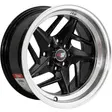 14X7 100/108X8 ET-10 CB73.1 BLACK/LIP POLISH