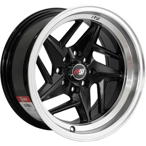 14X7 100/108X8 ET-10 CB73.1 BLACK/LIP POLISH - 1