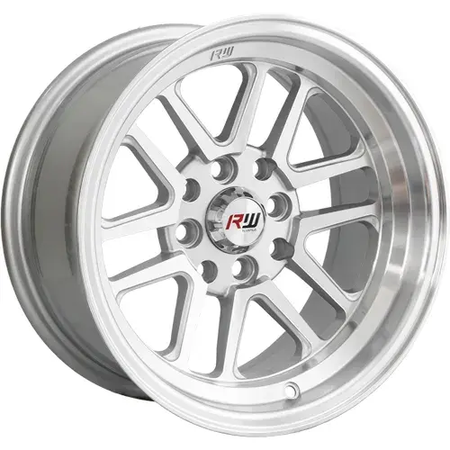 14X7 100/114.3X8 ET-5 CB73.1 BLACK MACHINE/LIP POLISH - 1