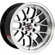 14X7 100/114.3X8 ET-5 CB73.1 BLACK MACHINE/LIP POLISH