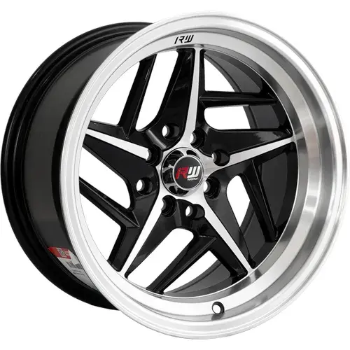 14X7 100/108X8 ET-10 CB73.1 BLACK/LIP POLISH - 1