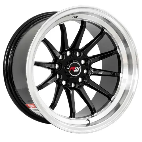 15X8 108/114.3X10 ET-10 CB73.1 BLACK/LIP POLISH - 1
