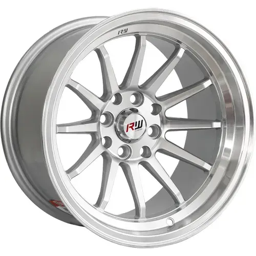 14X7 100/114.3X8 ET-7 CB73.1 BLACK/UNDERCUT RED/LIP POLISH - 1