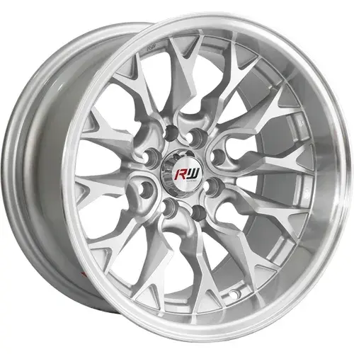 15X8 100/114.3X8 ET-10 CB73.1 BLACK/MILLING RED/LIP POLISH - 1