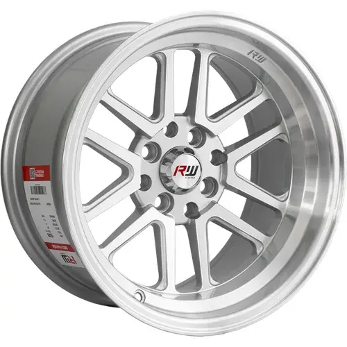 14X7 100/114.3X8 ET-5 CB73.1 BLACK MACHINE/LIP POLISH - 1