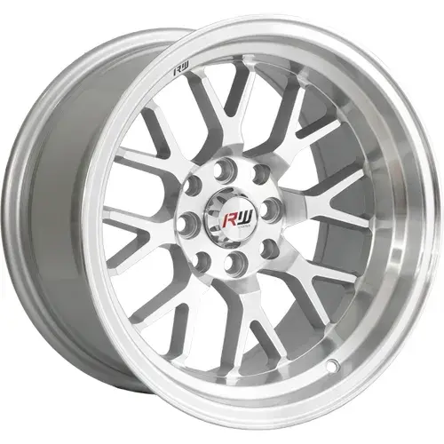 14X7 100/114.3X8 ET-5 CB73.1 BLACK MACHINE/LIP POLISH - 1