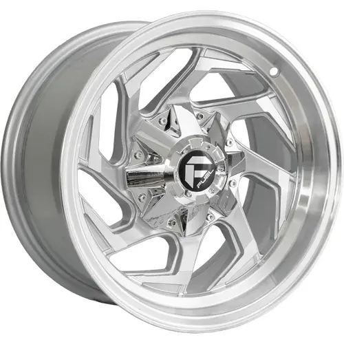 15X8 139.7X6 ET-10 CB110.5 BLACK/MILLING RED/LIP POLISH - 1